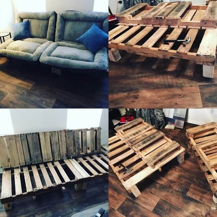 Creative Pallet Couch Projects ideas Made From Wood - Sensod