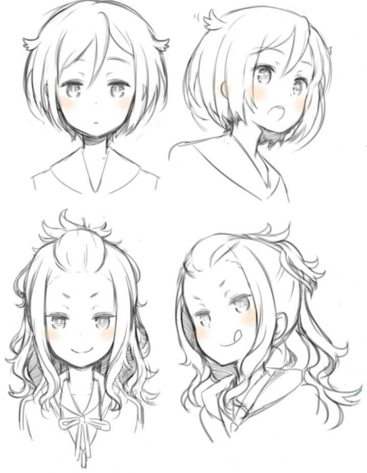 Cute Anime Girl Hairstyles gambar ke 8